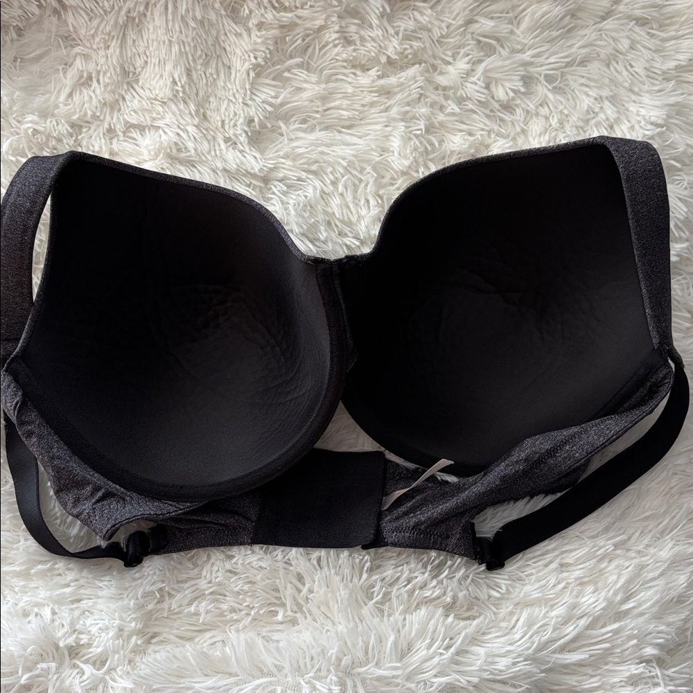 🌚 Abrielle Everyday Full Coverage Bra. 40DDD. Charcoal gray. Excellent. - Picture 6 of 8